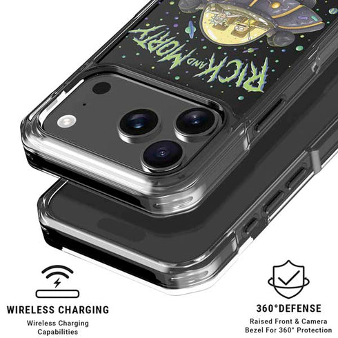 Adult Swim Rick and Morty Spaceship iPhone 18 Pro Clear Case