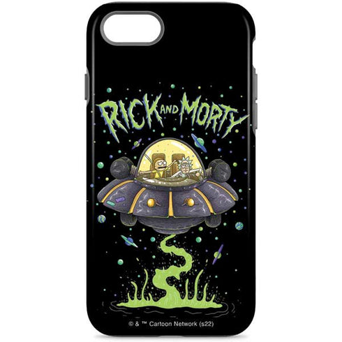 Adult Swim Rick and Morty Spaceship iPhone Cases