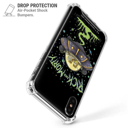 Adult Swim Rick and Morty Spaceship iPhone X/XS Clear Case