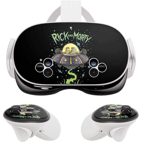 Adult Swim Rick and Morty Spaceship Meta Quest 3S Skin