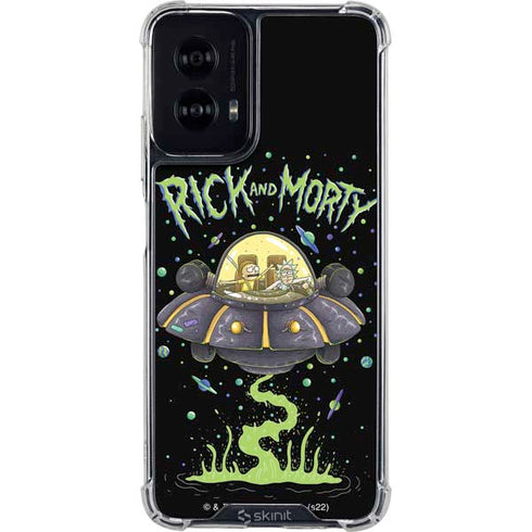 Adult Swim Rick and Morty Spaceship Moto G Power 5G (2024) Clear Case