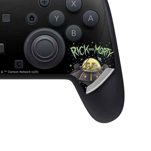 Adult Swim Rick and Morty Spaceship Nintendo Switch 2 (2025) Pro Controller Skin