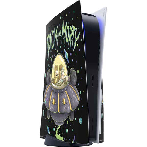 Adult Swim Rick and Morty Spaceship PlayStation PS5 Skins