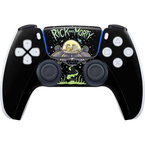Adult Swim Rick and Morty Spaceship PlayStation PS5 Skins