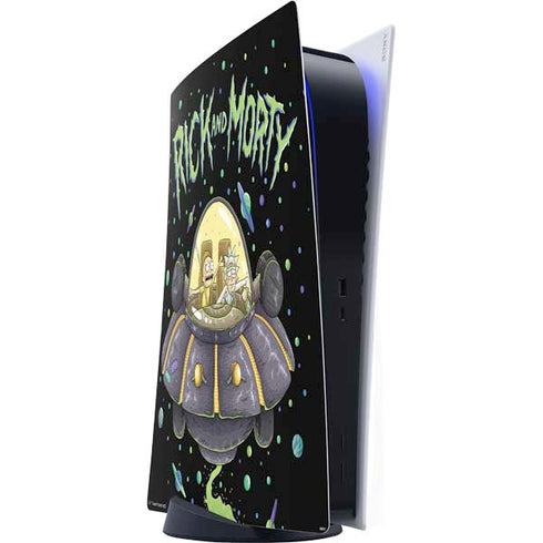 Adult Swim Rick and Morty Spaceship PlayStation PS5 Skins