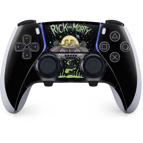 Adult Swim Rick and Morty Spaceship PS5 DualSense Edge Pro Controller Skin