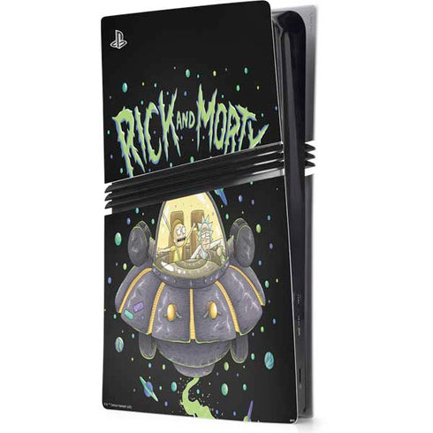 Adult Swim Rick and Morty Spaceship PlayStation PS5 Skins