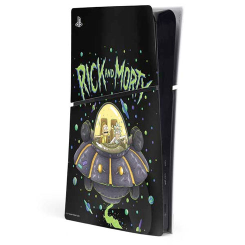 Adult Swim Rick and Morty Spaceship PlayStation PS5 Skins