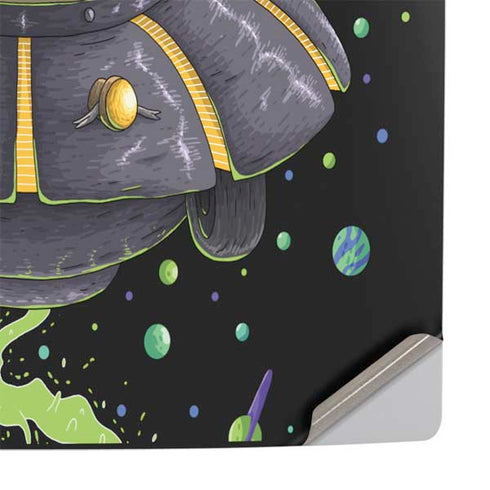 Adult Swim Rick and Morty Spaceship PS5 Slim Digital Edition Console Skin