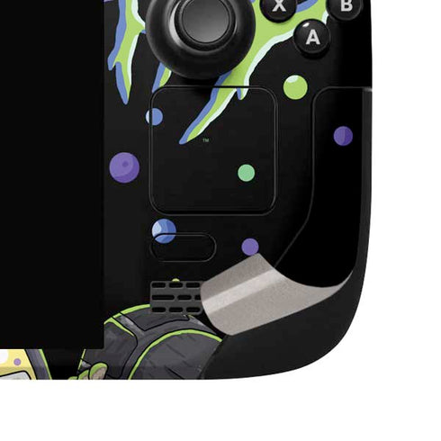 Adult Swim Rick and Morty Spaceship Steam Deck Handheld Gaming Computer OLED Skin