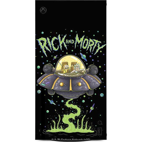 Adult Swim Rick and Morty Spaceship XBox Series X Digital Edition Console Skin
