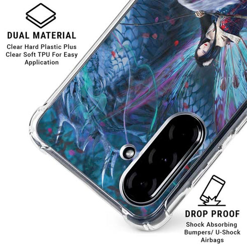 Ride of the Yokai Fairy and Dragon by Ruth Thompson Galaxy A36 5G Clear Case