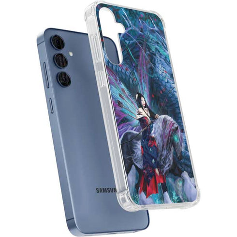Ride of the Yokai Fairy and Dragon by Ruth Thompson Galaxy A55 5G Clear Case