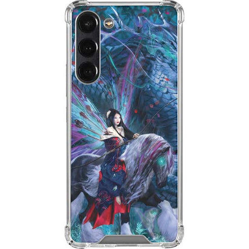 Ride of the Yokai Fairy and Dragon by Ruth Thompson Galaxy S24 FE Clear Case