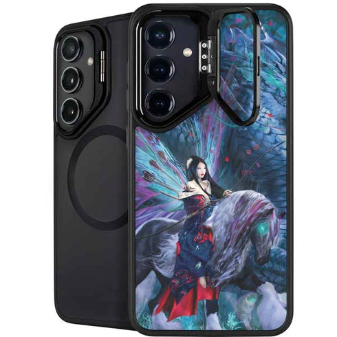 Ride of the Yokai Fairy and Dragon by Ruth Thompson Galaxy S25 Kickstand Case
