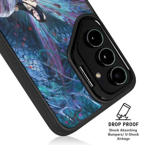 Ride of the Yokai Fairy and Dragon by Ruth Thompson Galaxy S25 Kickstand Case