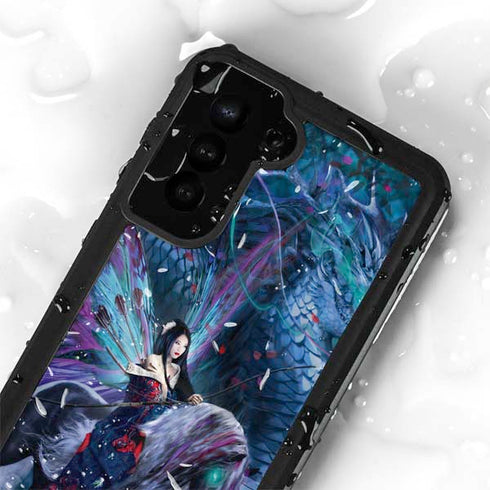 Ride of the Yokai Fairy and Dragon by Ruth Thompson Galaxy S24 Plus Waterproof Case