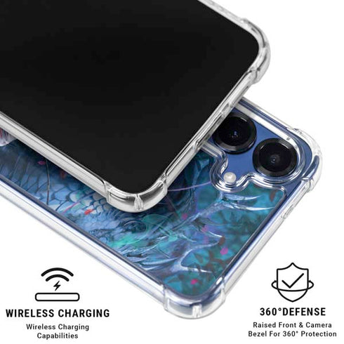 Ride of the Yokai Fairy and Dragon by Ruth Thompson Galaxy S25 Clear Case