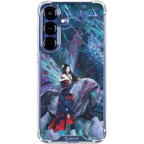 Ride of the Yokai Fairy and Dragon by Ruth Thompson Galaxy S25 Plus Clear Case