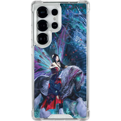 Ride of the Yokai Fairy and Dragon by Ruth Thompson Galaxy S25 Ultra Clear Case