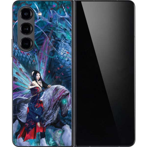Ride of the Yokai Fairy and Dragon by Ruth Thompson Galaxy Z Fold5 5G Skin