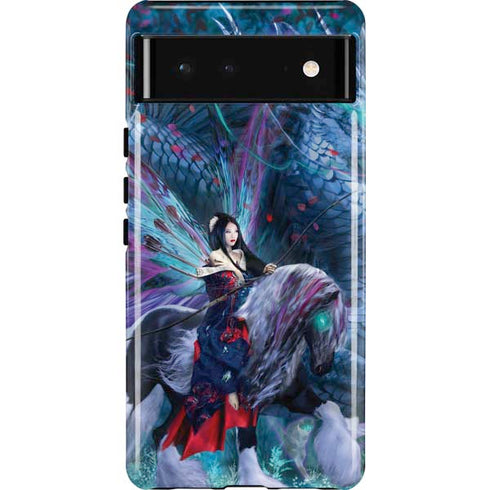 Ride of the Yokai Fairy and Dragon by Ruth Thompson Pixel Cases