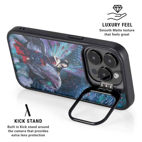 Ride of the Yokai Fairy and Dragon by Ruth Thompson iPhone 13 Pro Kickstand Case