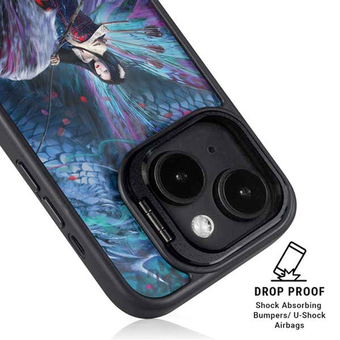 Ride of the Yokai Fairy and Dragon by Ruth Thompson iPhone 14 Plus Kickstand Case