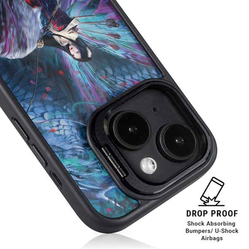 Ride of the Yokai Fairy and Dragon by Ruth Thompson iPhone 15 Kickstand Case
