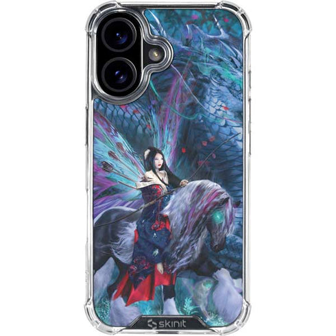 Ride of the Yokai Fairy and Dragon by Ruth Thompson iPhone 16 Clear Case