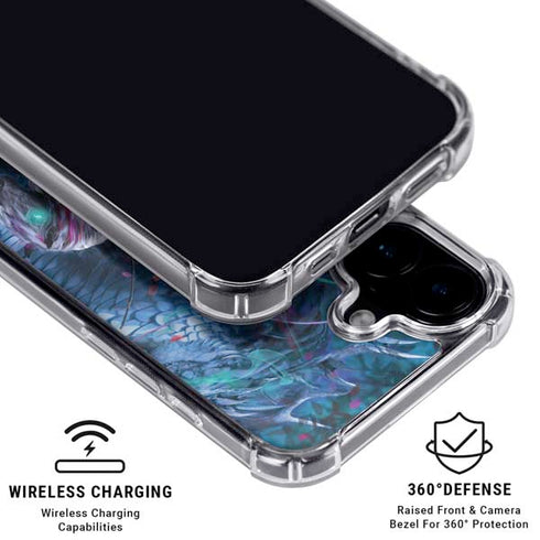 Ride of the Yokai Fairy and Dragon by Ruth Thompson iPhone 16 Plus Clear Case