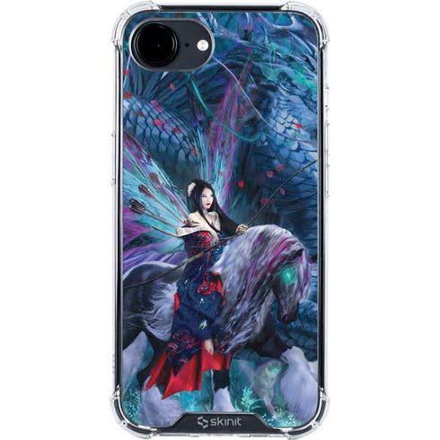 Ride of the Yokai Fairy and Dragon by Ruth Thompson iPhone 16e Clear Case