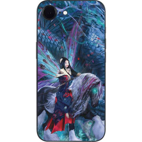 Ride of the Yokai Fairy and Dragon by Ruth Thompson iPhone 16e Skin