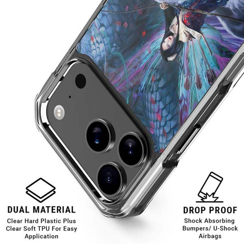 Ride of the Yokai Fairy and Dragon by Ruth Thompson iPhone 18 Pro Clear Case
