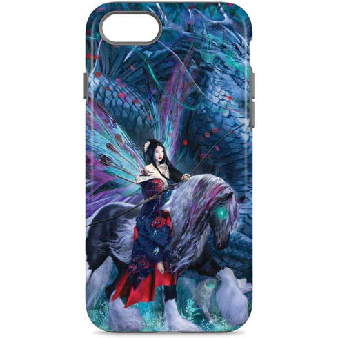 Ride of the Yokai Fairy and Dragon by Ruth Thompson iPhone Cases