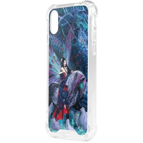 Ride of the Yokai Fairy and Dragon by Ruth Thompson iPhone XS Clear Case