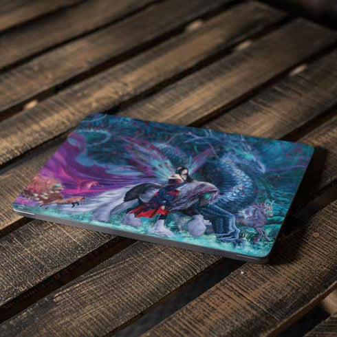 Ride of the Yokai Fairy and Dragon by Ruth Thompson Apple MacBook Air Skin