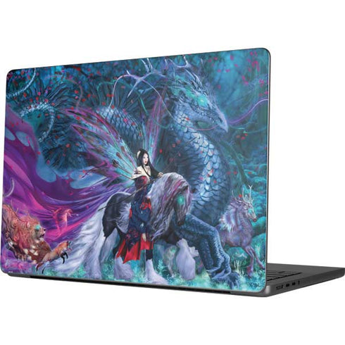 Ride of the Yokai Fairy and Dragon by Ruth Thompson Apple MacBook Pro 14-inch Skin