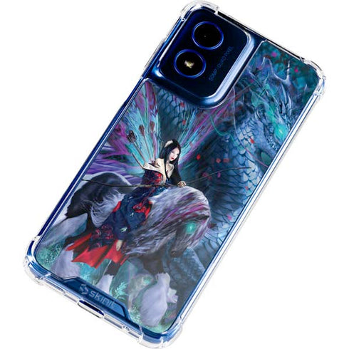 Ride of the Yokai Fairy and Dragon by Ruth Thompson Moto G 5G (2024) Clear Case