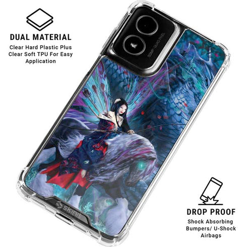 Ride of the Yokai Fairy and Dragon by Ruth Thompson Moto G Power 5G (2024) Clear Case