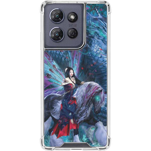 Ride of the Yokai Fairy and Dragon by Ruth Thompson Moto G Stylus 5G (2025) Clear Case