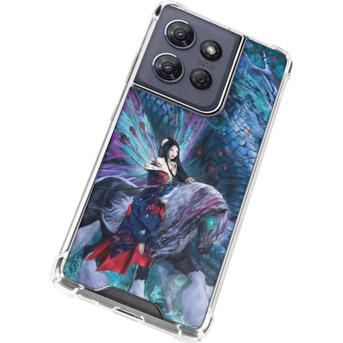 Ride of the Yokai Fairy and Dragon by Ruth Thompson Moto G Stylus 5G (2025) Clear Case