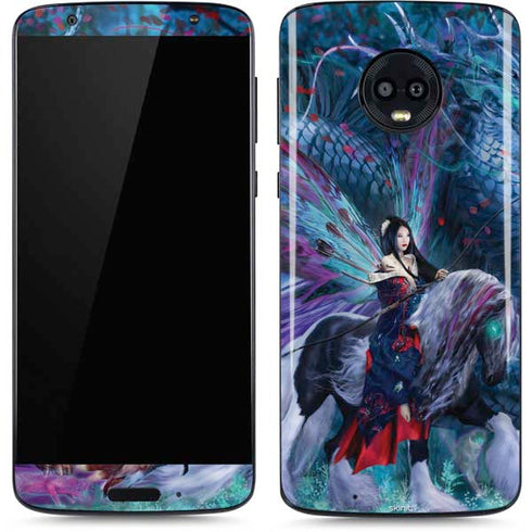 Ride of the Yokai Fairy and Dragon by Ruth Thompson Moto G6 Skin