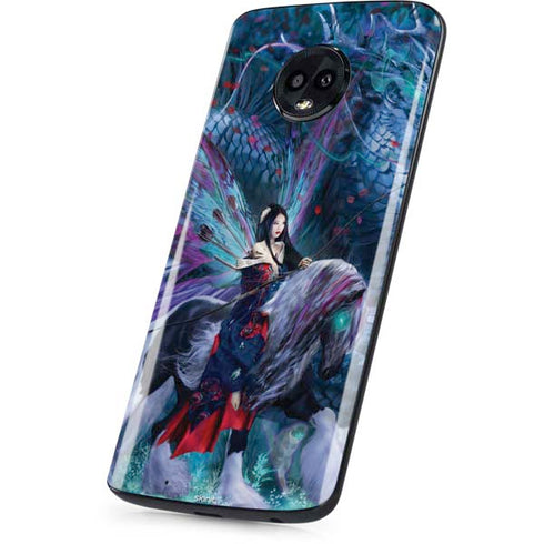Ride of the Yokai Fairy and Dragon by Ruth Thompson Moto G6 Skin