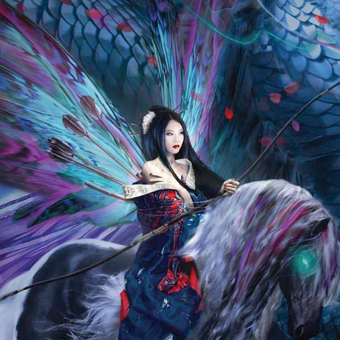 Ride of the Yokai Fairy and Dragon by Ruth Thompson Moto G6 Skin