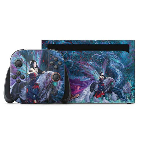 Ride of the Yokai Fairy and Dragon by Ruth Thompson Nintendo Skins