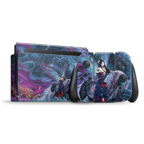 Ride of the Yokai Fairy and Dragon by Ruth Thompson Nintendo Skins