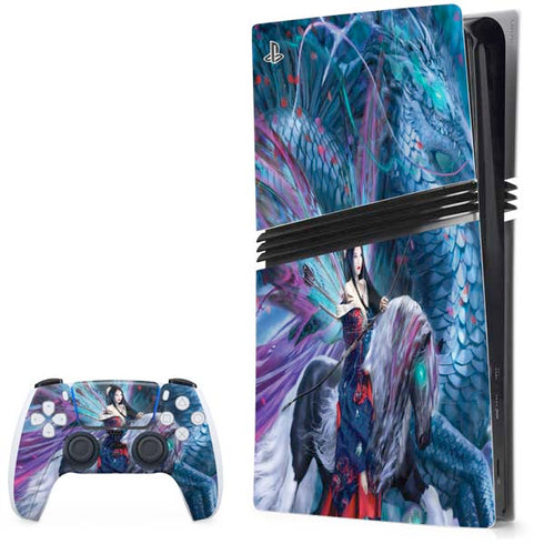 Ride of the Yokai Fairy and Dragon by Ruth Thompson PS5 Pro Bundle Skin