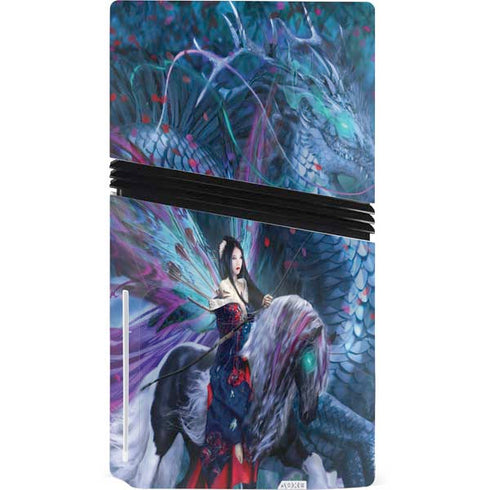 Ride of the Yokai Fairy and Dragon by Ruth Thompson PS5 Pro Disk Console Skin