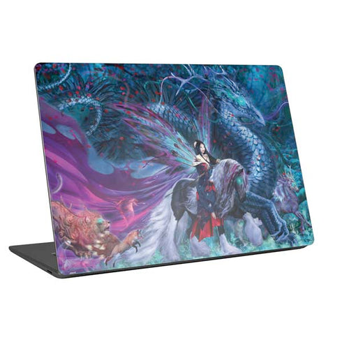 Ride of the Yokai Fairy and Dragon by Ruth Thompson Laptop Skins